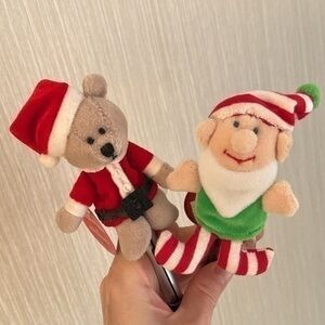 2001 VINTAGE STARBUCKS Christmas Bearista Santa Elf NWT finger puppet